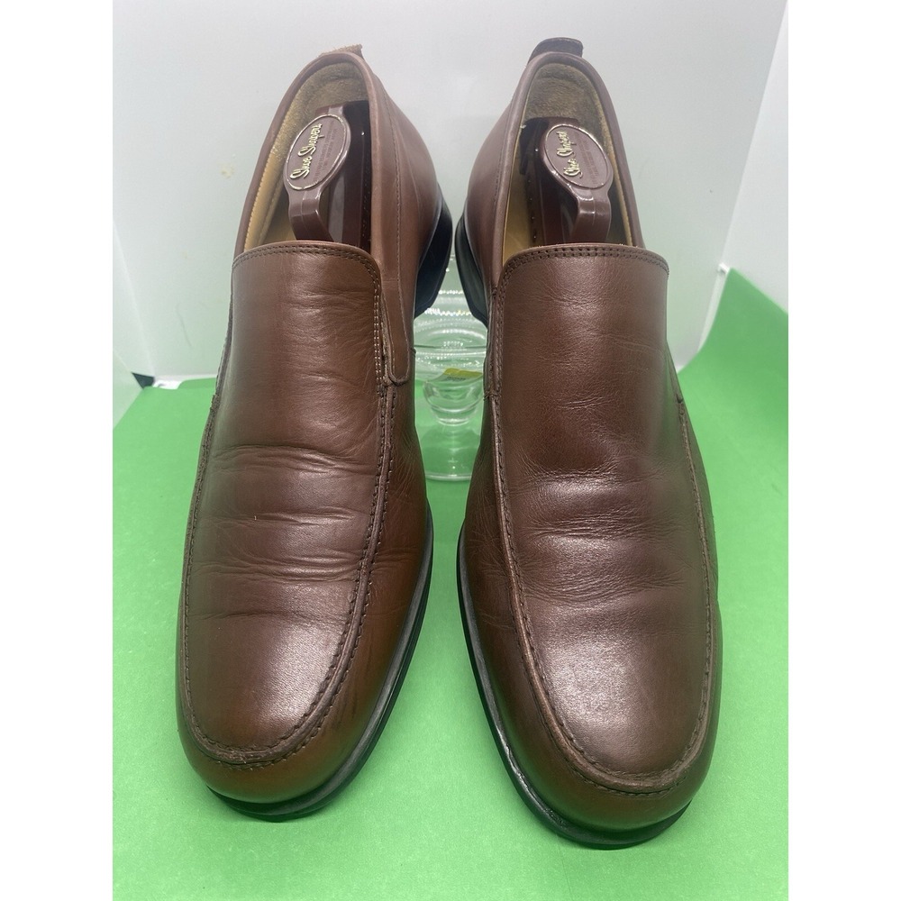 Coach Mens Corbin Dress Shoes Loafers Leather Brown Size 11B Made In Italy